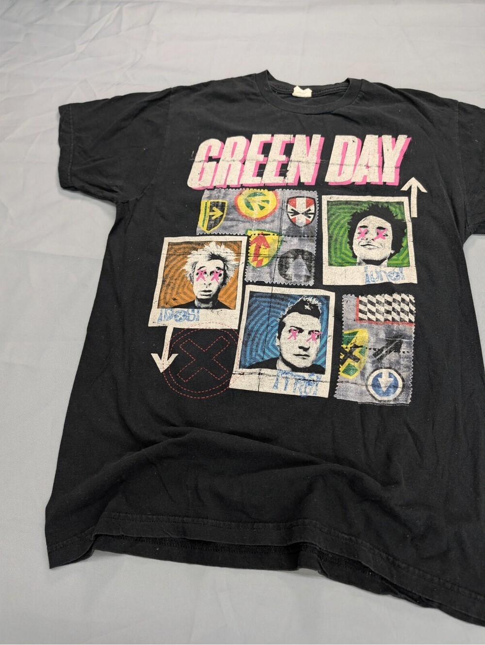 Green Day 99 Revolutions Tour Shirt 2013 Mens Large Black